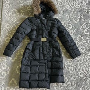 Moncler coat with real fur- size 2